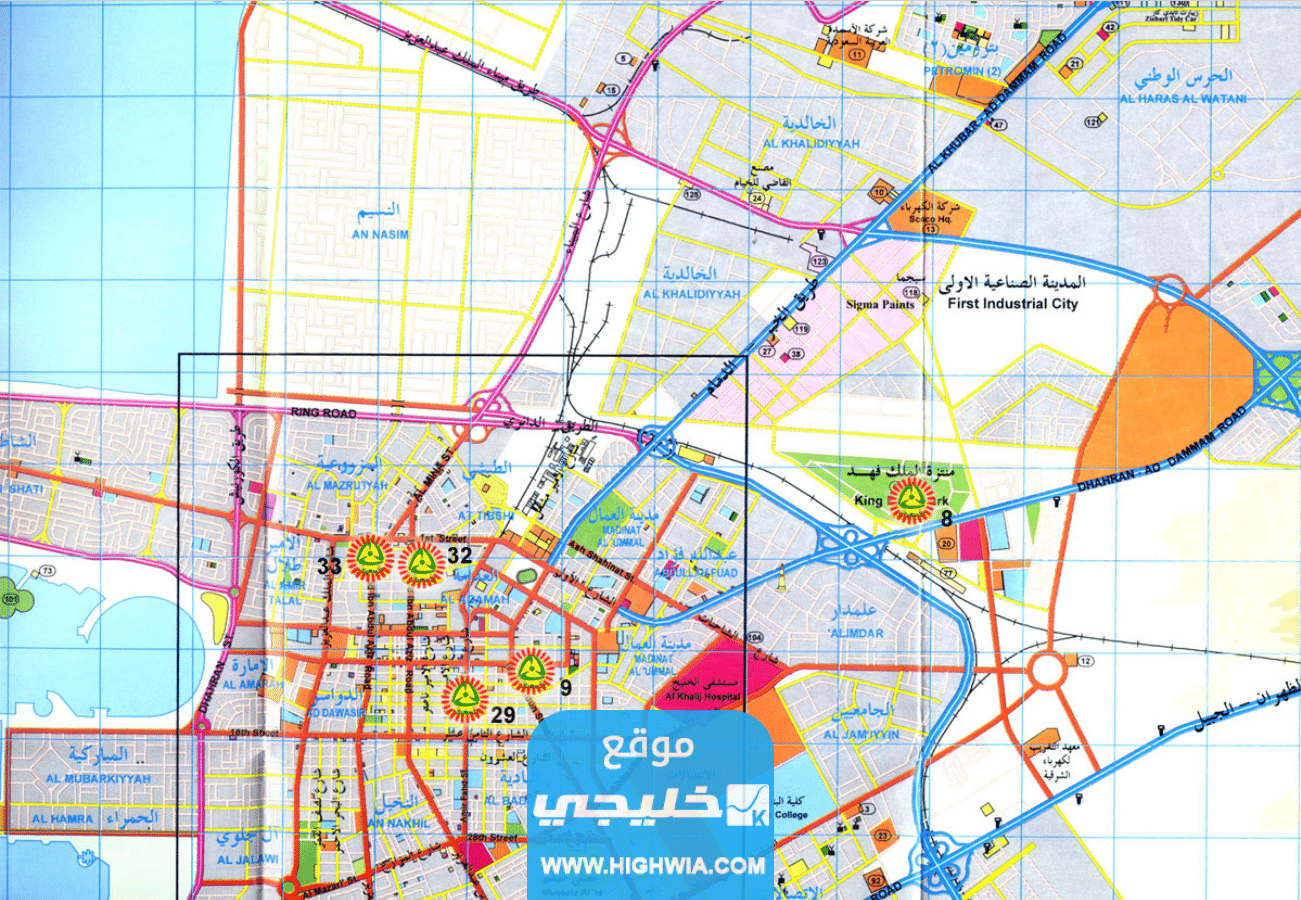 خريطة الدمام السعودية على جوجل ايرث