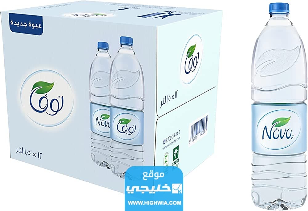كم نسبة الصوديوم في مياه نوفا السعودية