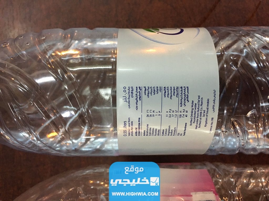 كم نسبة الصوديوم في مياه نوفا السعودية