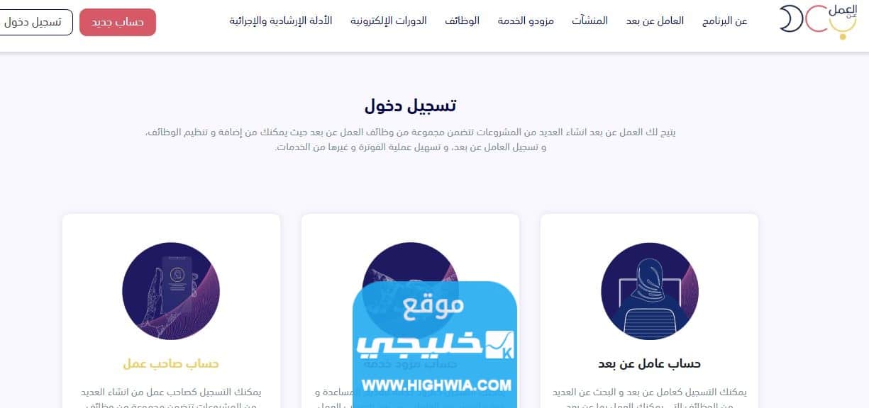 شروط التسجيل في بوابة العمل عن بعد لاصحاب الاعمال