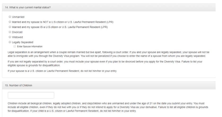 التسجيل في الهجرة العشوائية الى أمريكا