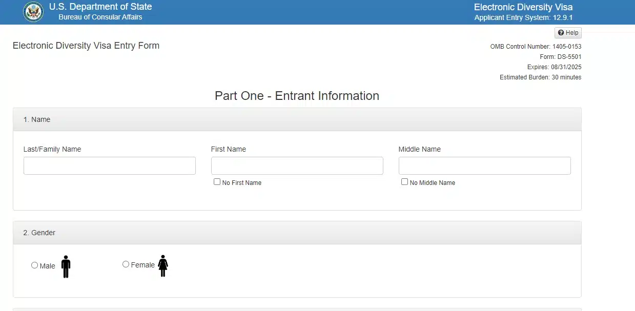 التسجيل في الهجرة العشوائية الى أمريكا