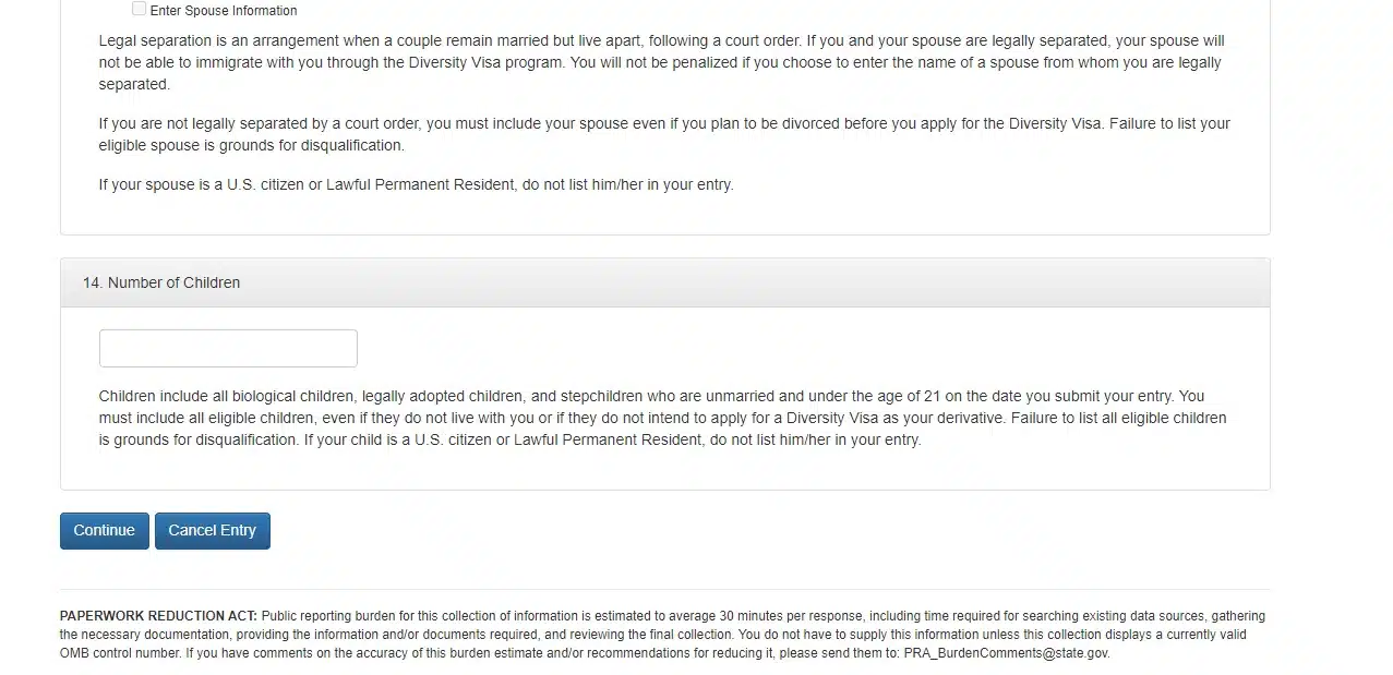 التسجيل في الهجرة العشوائية الى أمريكا