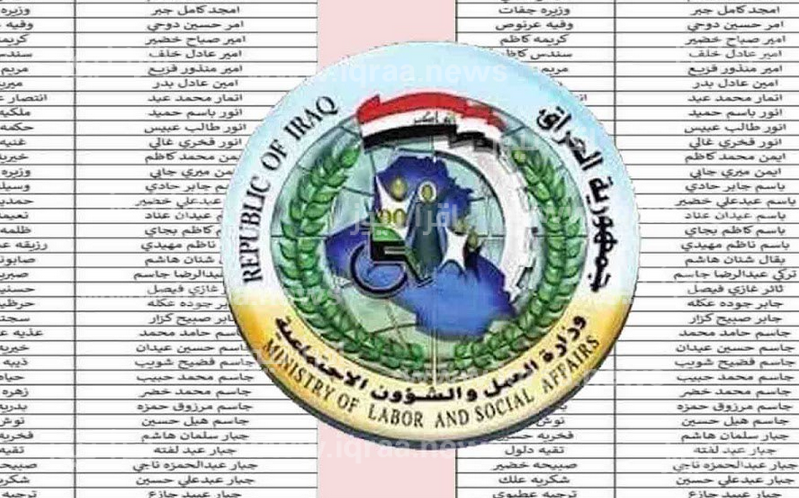 اسماء المشمولين في الرعاية الاجتماعية 2023