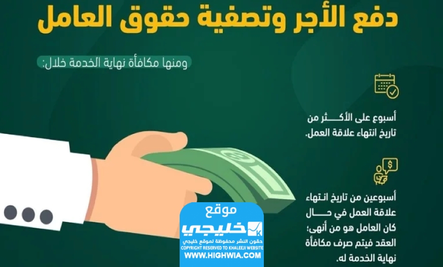 كيفية حساب نهاية الخدمة في حالة الاستقالة في السعودية 2023 بالخطوات