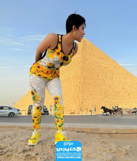 شمس الكويتية امام الاهرامات بالفيديو والصور