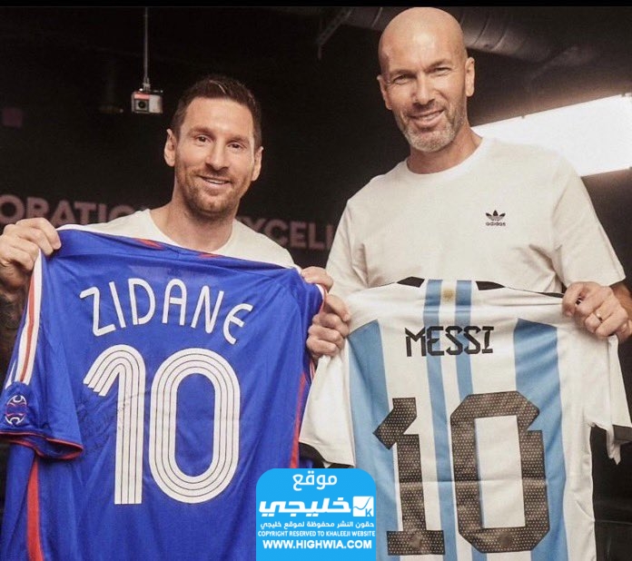 صور من مقابلة زيدان مع ميسي