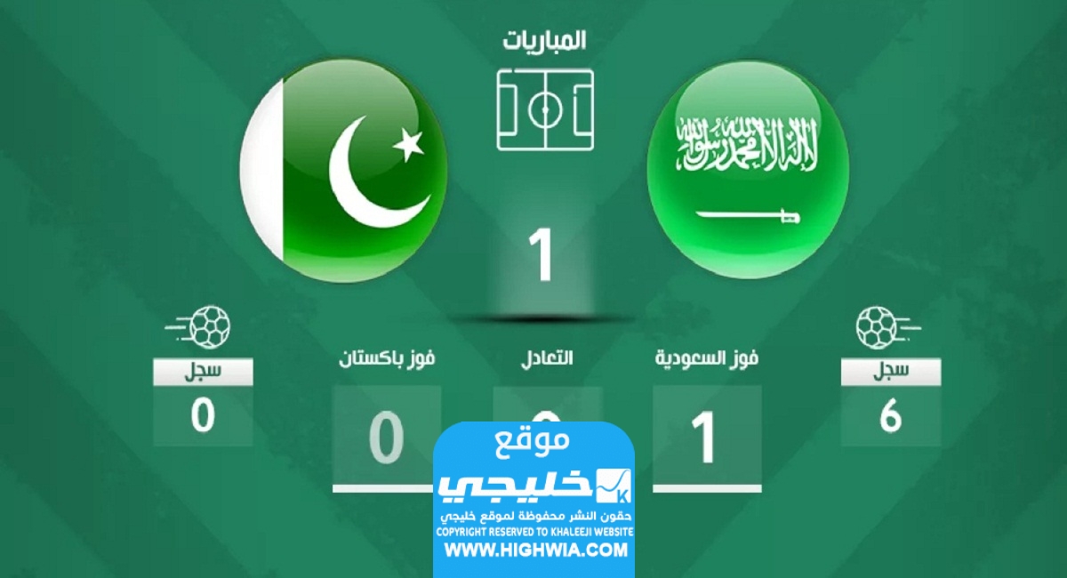 تشكيلة السعودية ضد باكستان في تصفيات كأس العالم