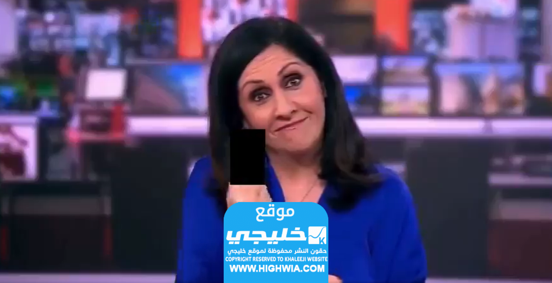 فيديو مذيعة BBC مريم موشيري تقوم بحركة بذيئة