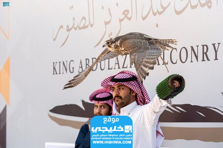 الفائز في مسابقة مزاين الصقور