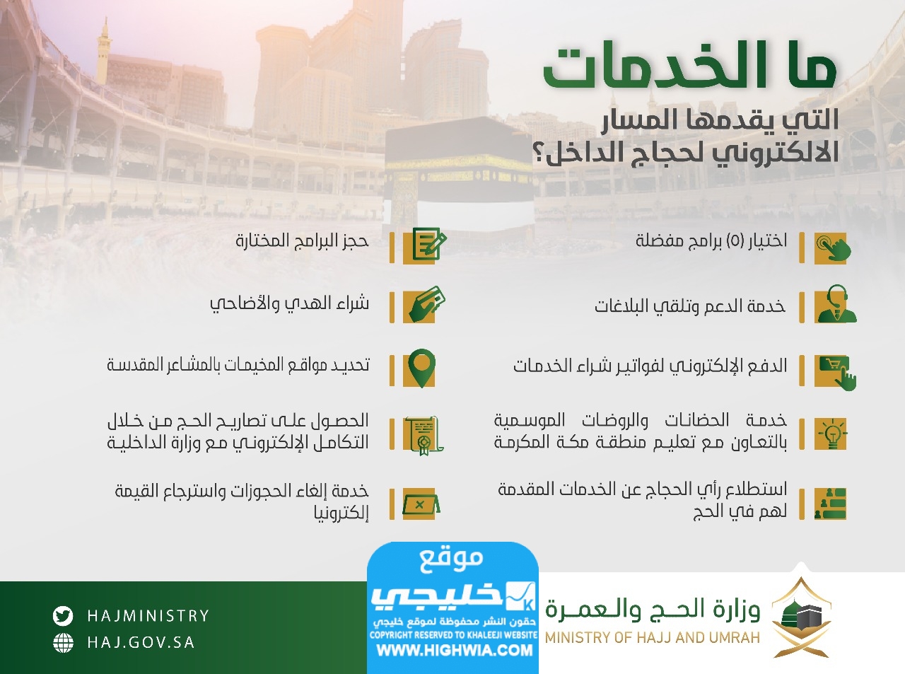 رابط المسار الإلكتروني لحجاج الداخل 1445 وكيفية التسجيل