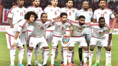 تشكيلة الامارات أمام فلسطين
