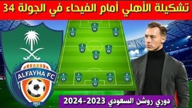 التشكيلة المتوقعة.. تشكيلة الأهلي أمام الفيحاء في دوري روشن السعودي 2024