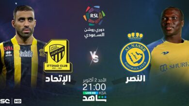 غيابات النصر أمام الاتحاد يوم الإثنين