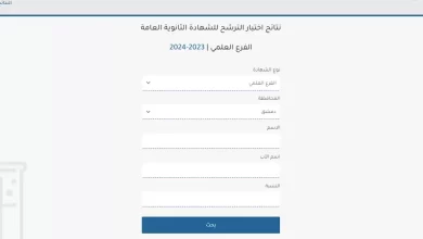 رابط موقع وزارة التربية نتائج البكالوريا