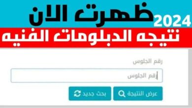 مبروووك.. رابط نتيجة الدبلومات الفنية 2024 بالاسم ورقم الجلوس المصري